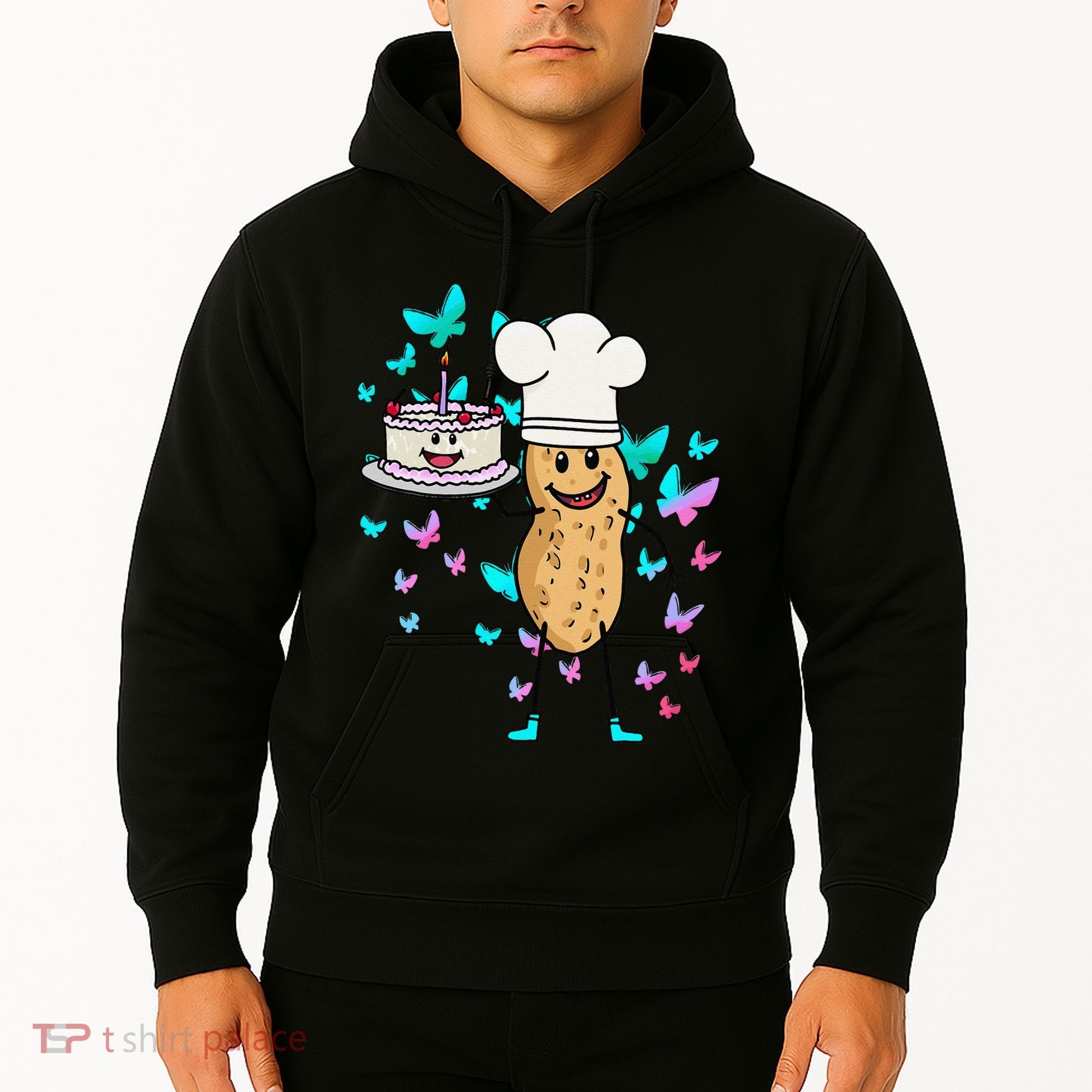 Peanut Peanuts Cream Cake Birthday Greetings Nut Hoodie