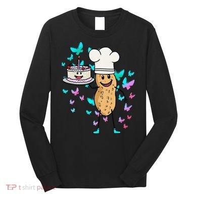 Peanut Peanuts Cream Cake Birthday Greetings Nut Long Sleeve Shirt