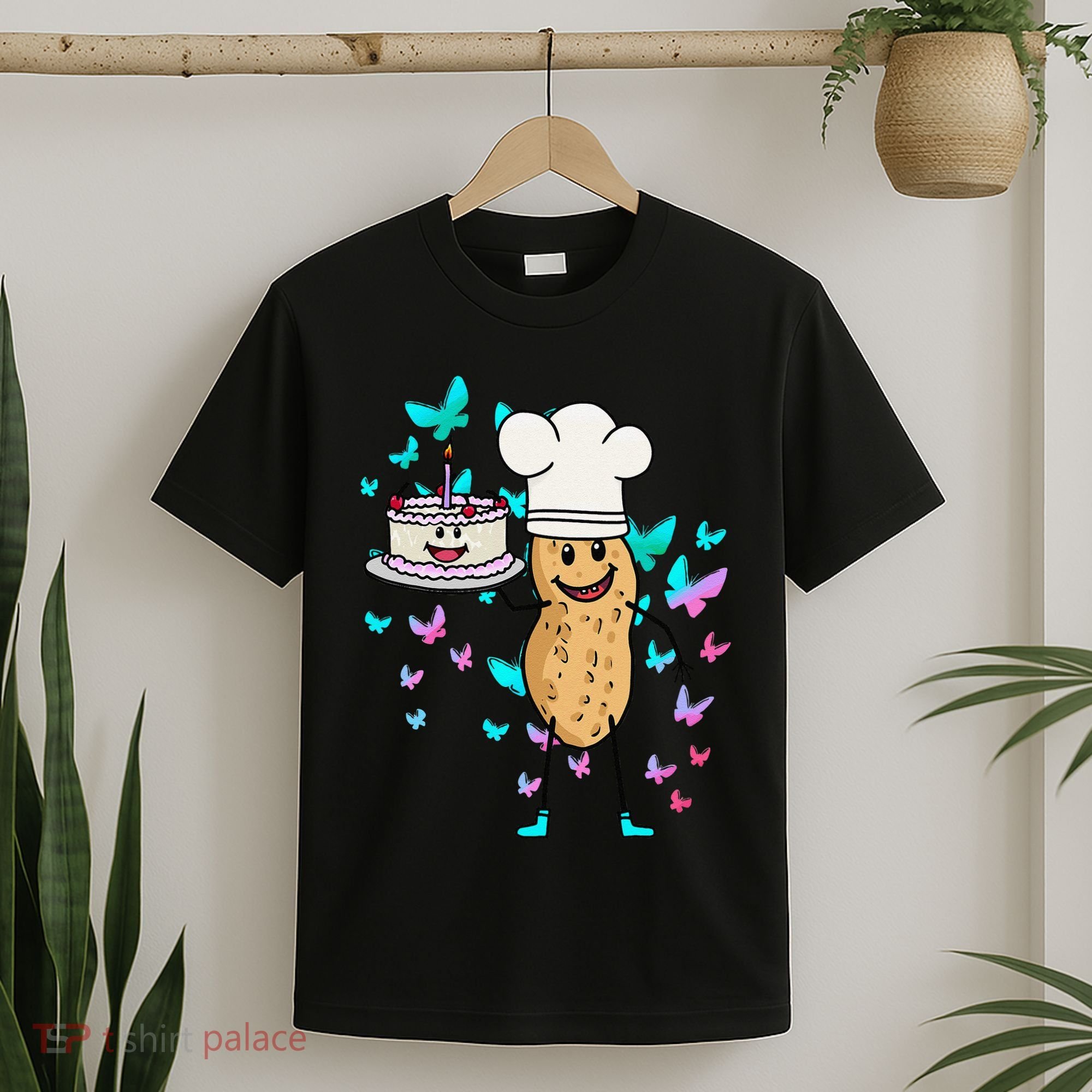 Peanut Peanuts Cream Cake Birthday Greetings Nut T-Shirt