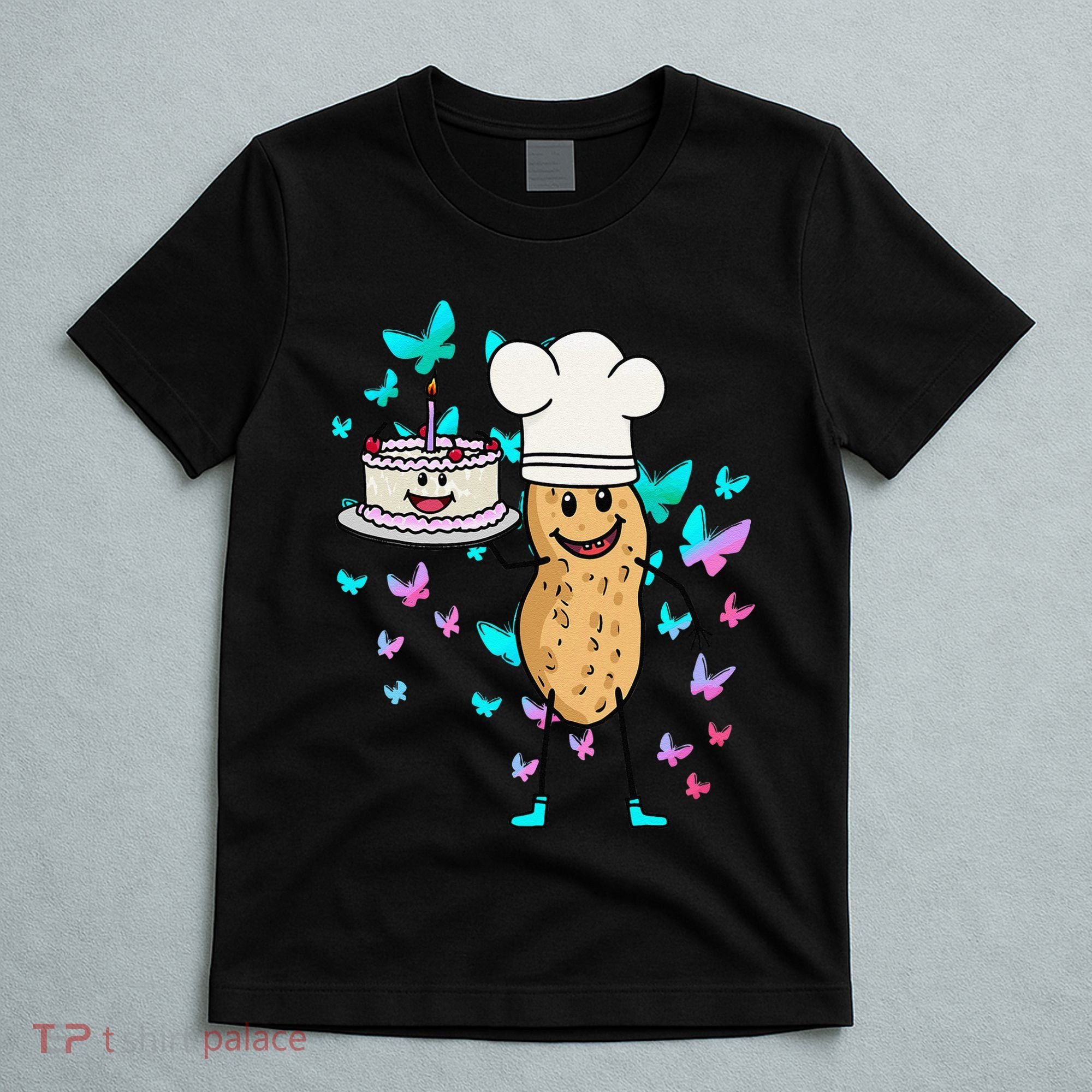 Peanut Peanuts Cream Cake Birthday Greetings Nut T-Shirt