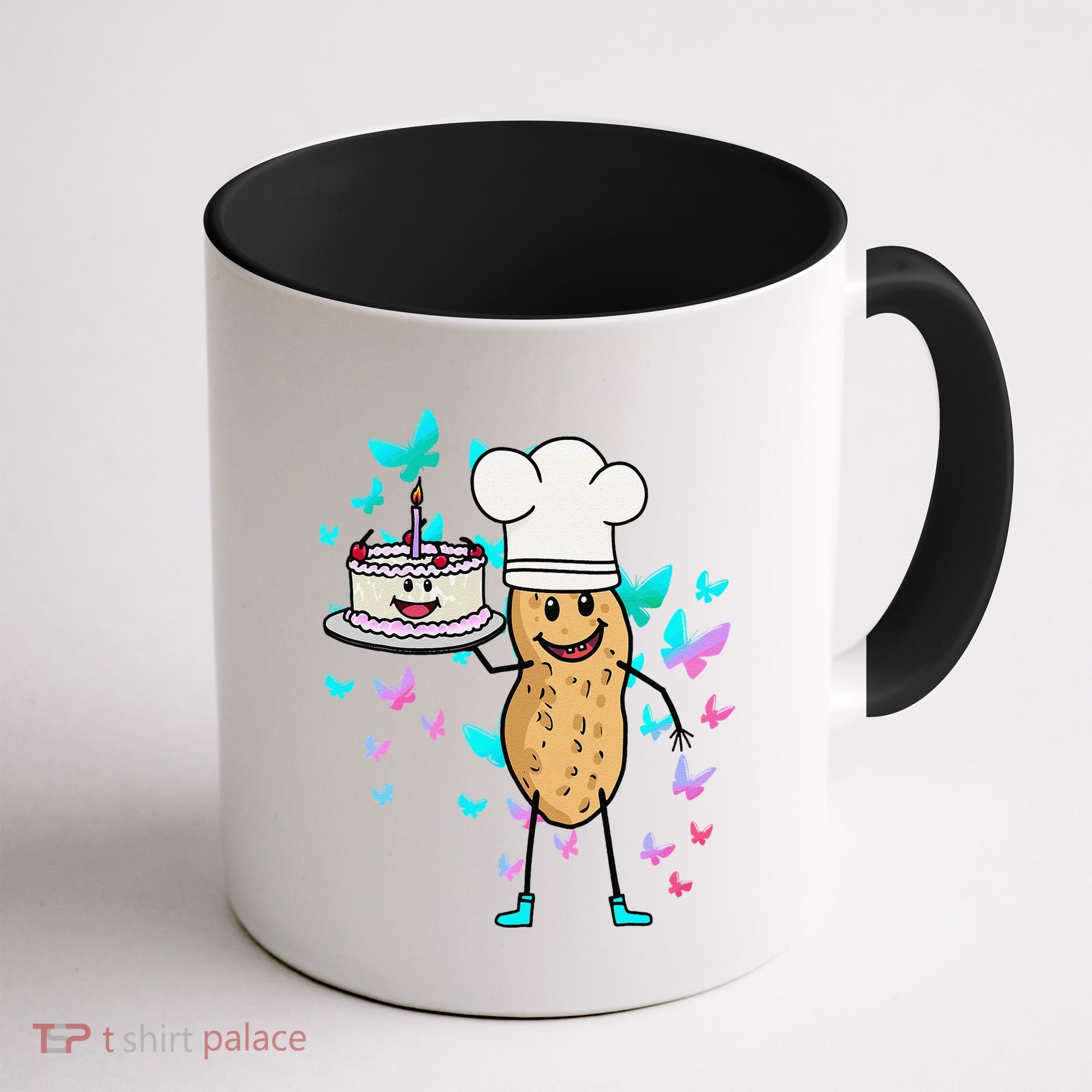 Peanut Peanuts Cream Cake Birthday Greetings Nut Coffee Mug