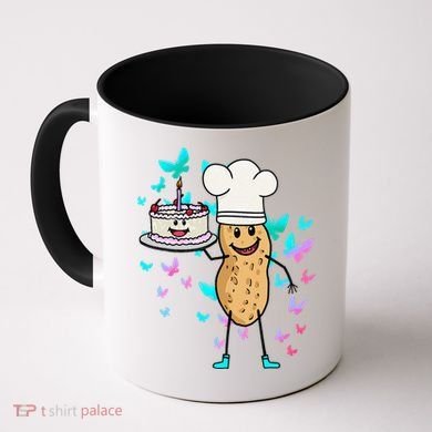 Peanut Peanuts Cream Cake Birthday Greetings Nut Coffee Mug