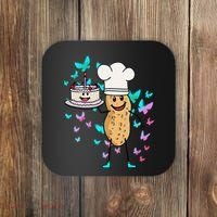 Peanut Peanuts Cream Cake Birthday Greetings Nut Coaster thumb 0