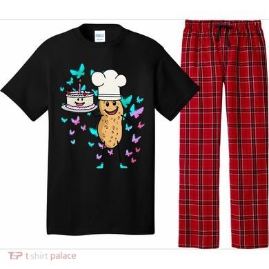 Peanut Peanuts Cream Cake Birthday Greetings Nut Pajama Set