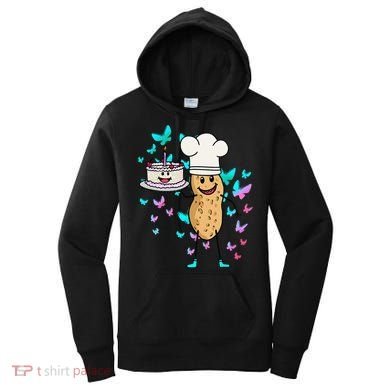 Peanut Peanuts Cream Cake Birthday Greetings Nut Women's Hoodie