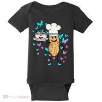 Peanut Peanuts Cream Cake Birthday Greetings Nut Baby Bodysuit thumb 0