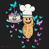 Peanut Peanuts Cream Cake Birthday Greetings Nut Hat thumb 2