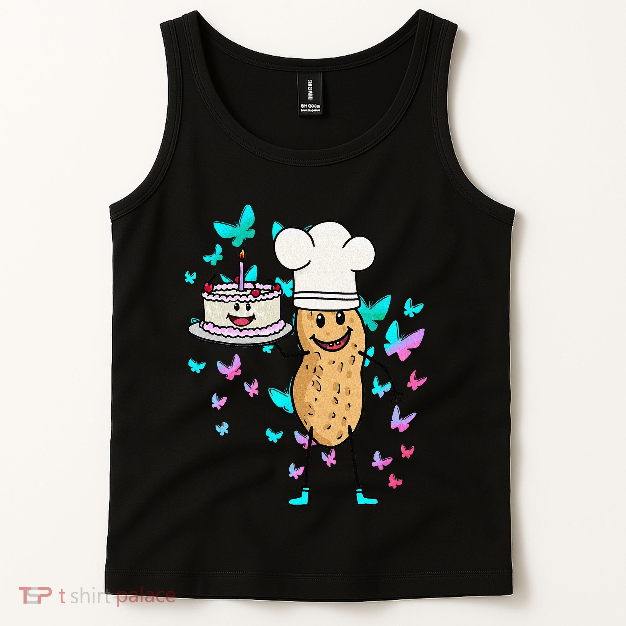 Peanut Peanuts Cream Cake Birthday Greetings Nut Tank Top