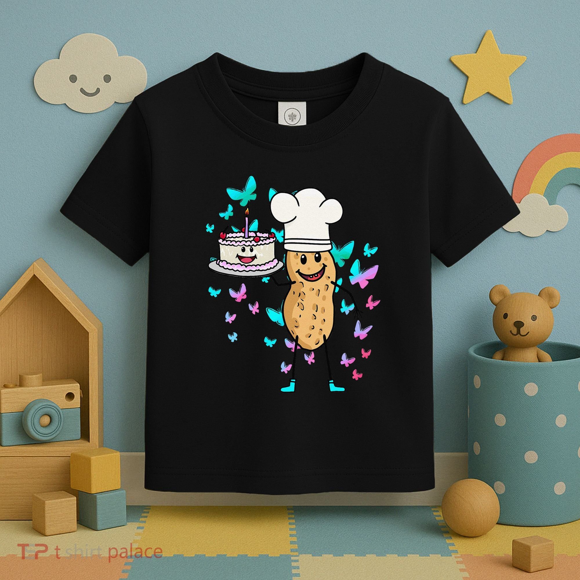 Peanut Peanuts Cream Cake Birthday Greetings Nut Toddler T-Shirt
