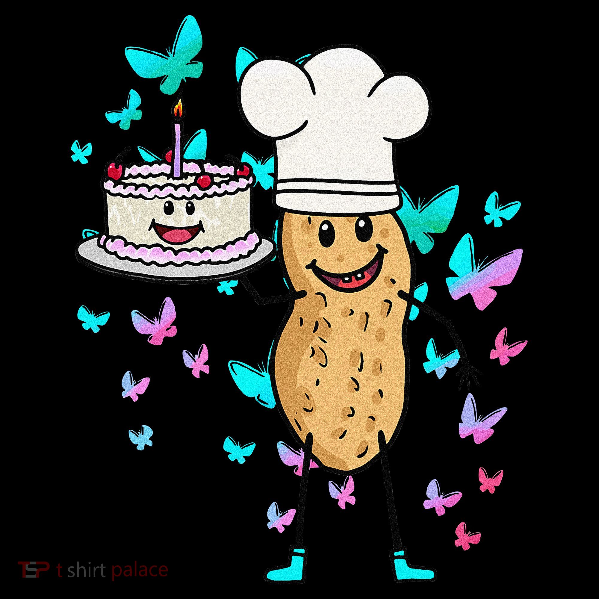 Peanut Peanuts Cream Cake Birthday Greetings Nut Women's Long Sleeve Shirt