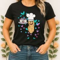 Peanut Peanuts Cream Cake Birthday Greetings Nut Women's T-Shirt thumb 2