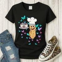 Peanut Peanuts Cream Cake Birthday Greetings Nut Women's T-Shirt thumb 3