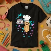 Peanut Peanuts Cream Cake Birthday Greetings Nut Kids T-Shirt thumb 3