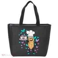 Peanut Peanuts Cream Cake Birthday Greetings Nut Tote Bag thumb 0