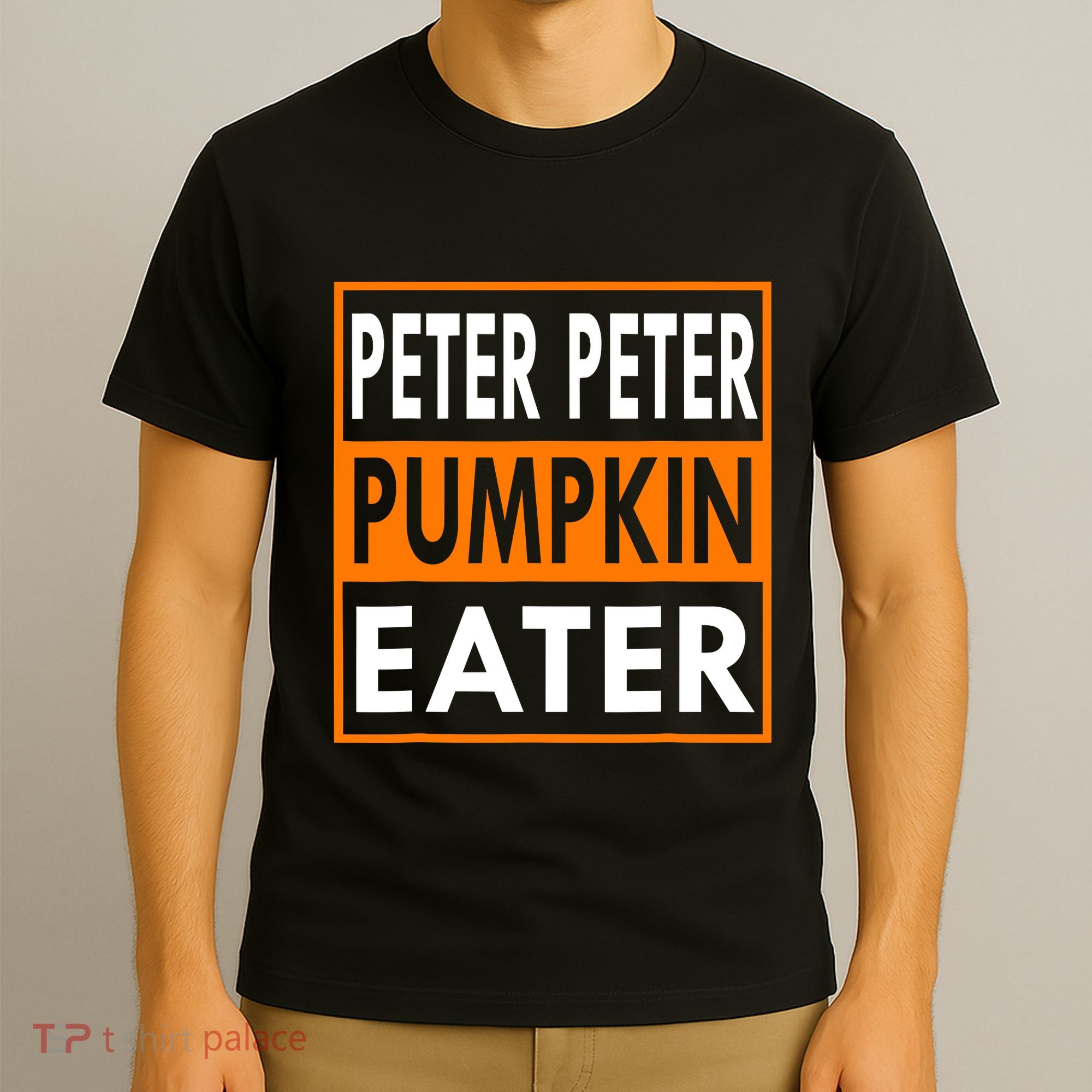 Peter Pumpkin Costume Eater For Couples Matching Halloween T-Shirt
