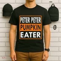 Peter Pumpkin Costume Eater For Couples Matching Halloween T-Shirt thumb 6