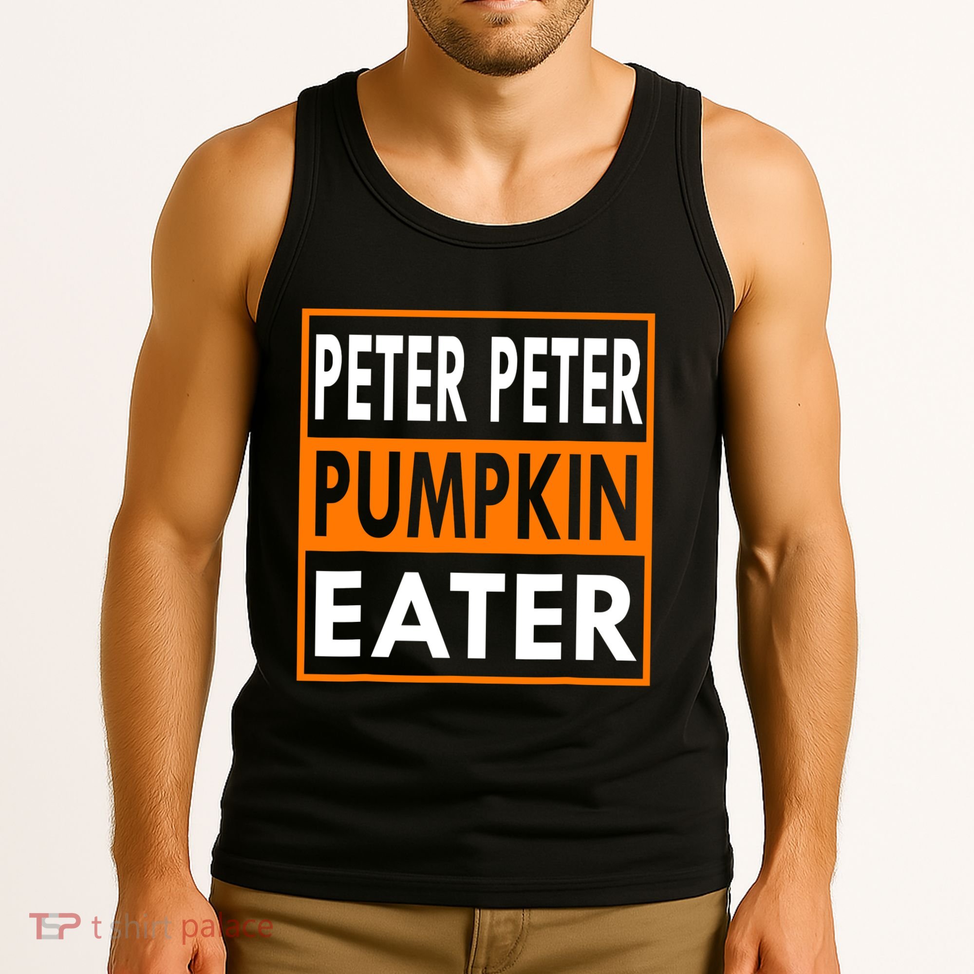 Peter Pumpkin Costume Eater For Couples Matching Halloween Tank Top