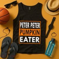 Peter Pumpkin Costume Eater For Couples Matching Halloween Tank Top thumb 4
