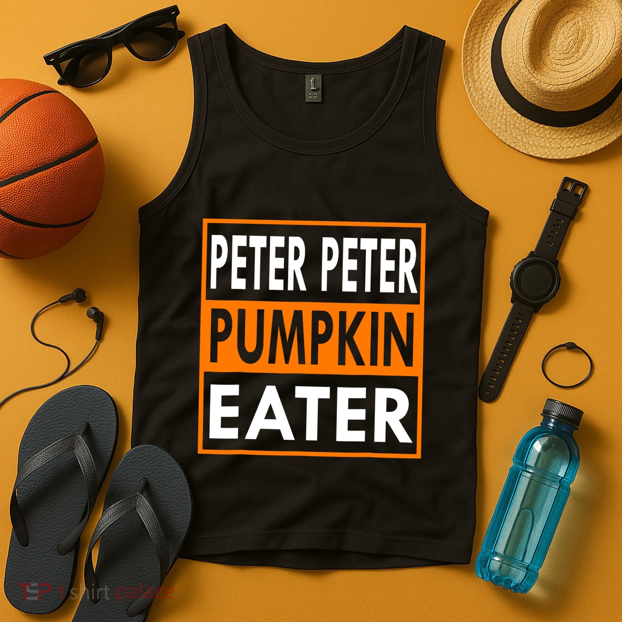 Peter Pumpkin Costume Eater For Couples Matching Halloween Tank Top