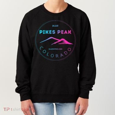 Pikes Peak Colorado Retro Mountain Adventure Women's Sweatshirt