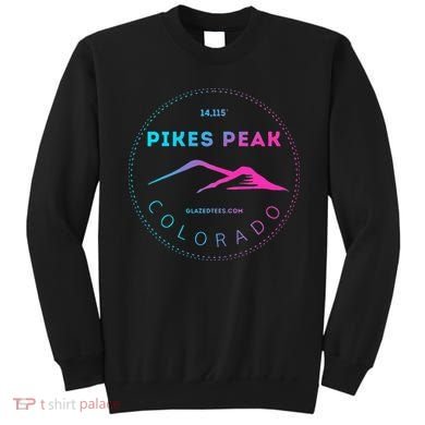 Pikes Peak Colorado Retro Mountain Adventure Sweatshirt