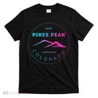 Pikes Peak Colorado Retro Mountain Adventure T-Shirt thumb 0
