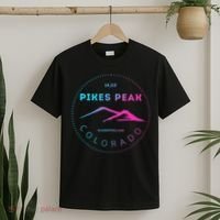 Pikes Peak Colorado Retro Mountain Adventure T-Shirt thumb 2