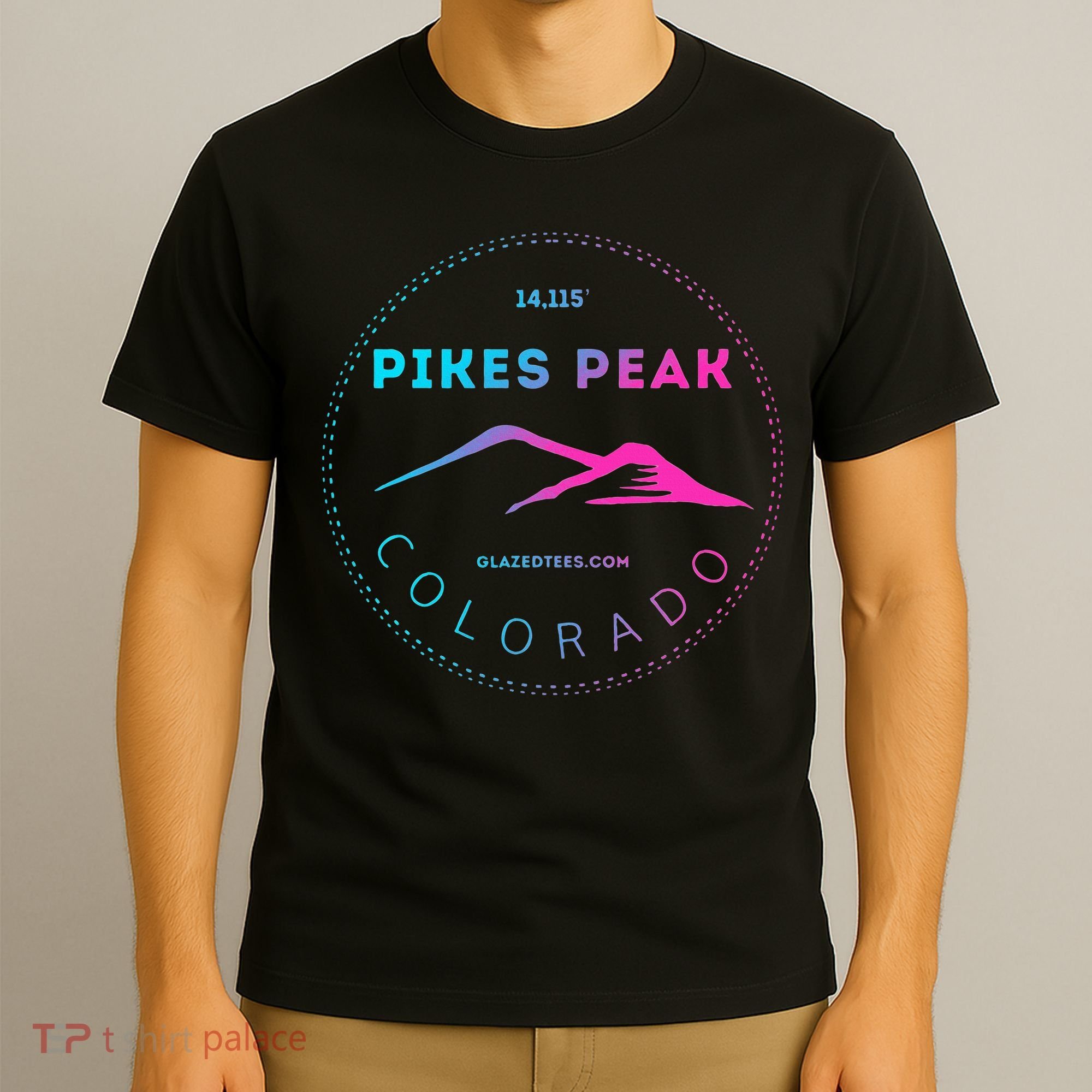 Pikes Peak Colorado Retro Mountain Adventure T-Shirt