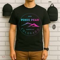 Pikes Peak Colorado Retro Mountain Adventure T-Shirt thumb 6