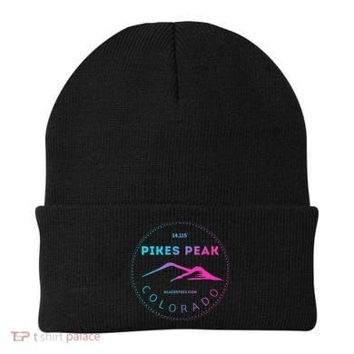 Pikes Peak Colorado Retro Mountain Adventure Beanie