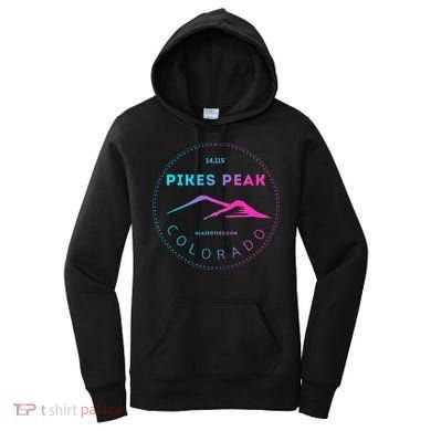 Pikes Peak Colorado Retro Mountain Adventure Women's Hoodie