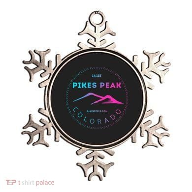 Pikes Peak Colorado Retro Mountain Adventure Ornament