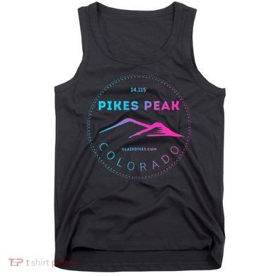 Pikes Peak Colorado Retro Mountain Adventure Tank Top