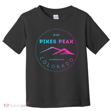 Pikes Peak Colorado Retro Mountain Adventure Toddler T-Shirt