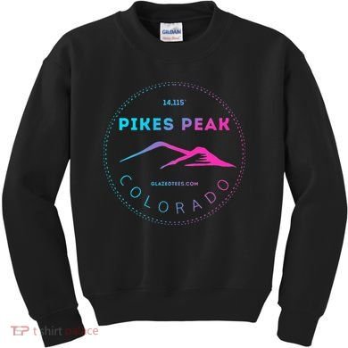 Pikes Peak Colorado Retro Mountain Adventure Kids Sweatshirt