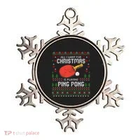 Ping Pong Christmas Table Tennis Player Ugly Xmas Gift Ornament thumb 0