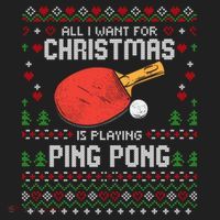 Ping Pong Christmas Table Tennis Player Ugly Xmas Gift Hat thumb 2