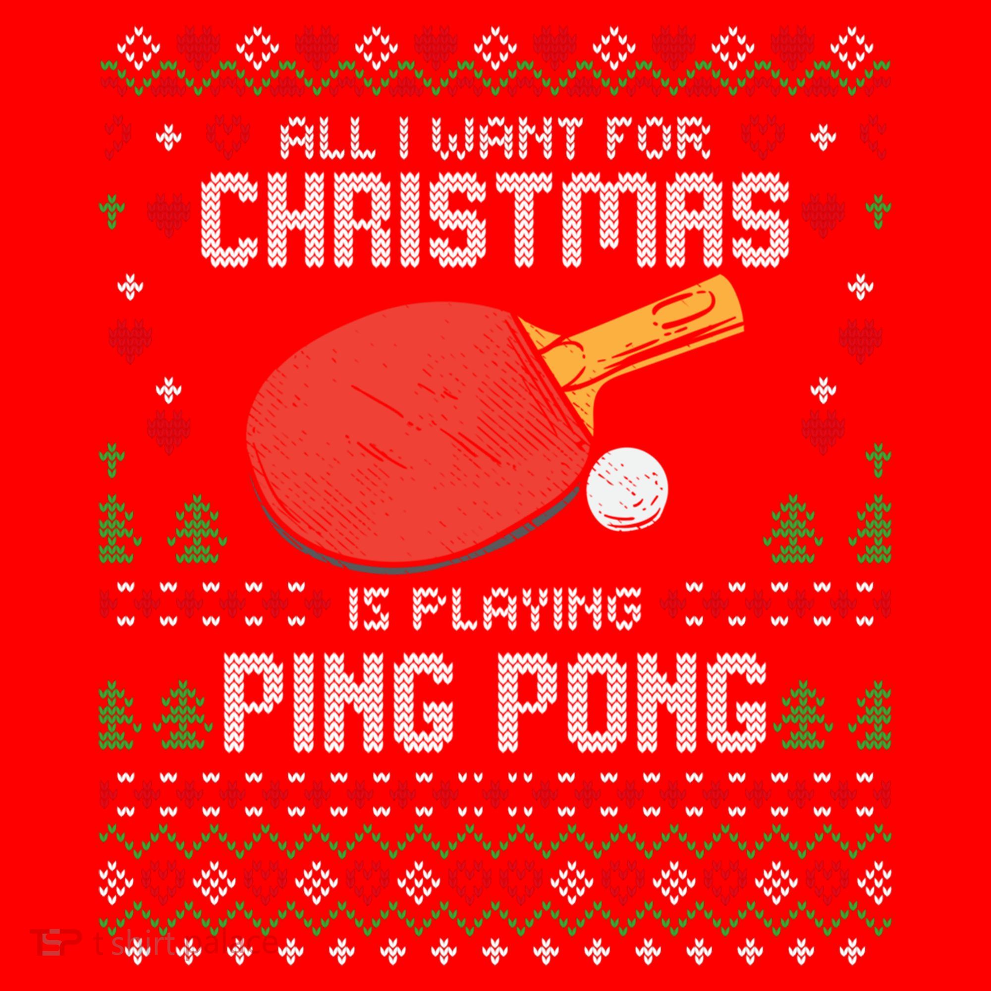 Ping Pong Christmas Table Tennis Player Ugly Xmas Gift Santa Hat