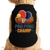Ping Pong Champ Table Tennis Player Athlete Coach Champion Doggie Tank thumb 0