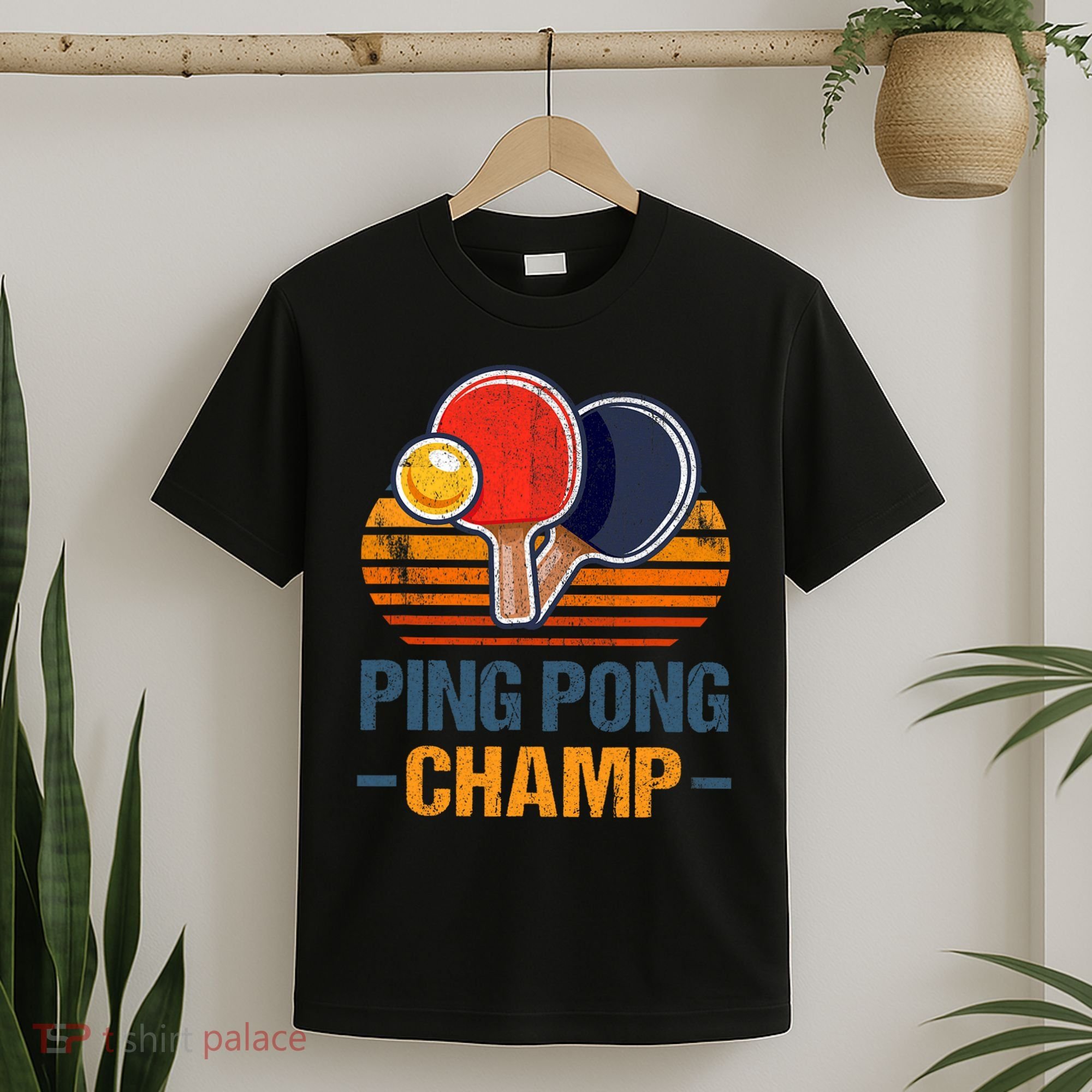 Ping Pong Champ Table Tennis Player Athlete Coach Champion T-Shirt