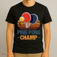 Ping Pong Champ Table Tennis Player Athlete Coach Champion T-Shirt thumb 3
