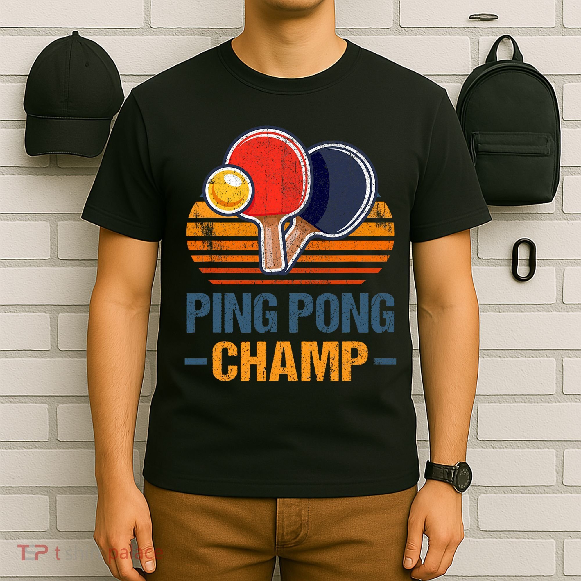Ping Pong Champ Table Tennis Player Athlete Coach Champion T-Shirt