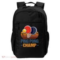 Ping Pong Champ Table Tennis Player Athlete Coach Champion Backpack thumb 0