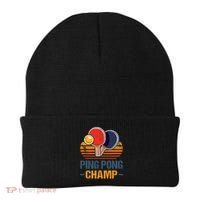 Ping Pong Champ Table Tennis Player Athlete Coach Champion Beanie thumb 0