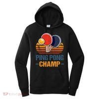 Ping Pong Champ Table Tennis Player Athlete Coach Champion Women's Hoodie thumb 0