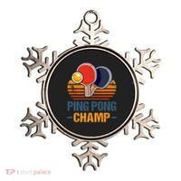 Ping Pong Champ Table Tennis Player Athlete Coach Champion Ornament thumb 0