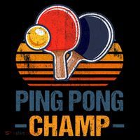 Ping Pong Champ Table Tennis Player Athlete Coach Champion Ornament thumb 1