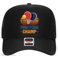 Ping Pong Champ Table Tennis Player Athlete Coach Champion Hat thumb 0