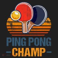 Ping Pong Champ Table Tennis Player Athlete Coach Champion Hat thumb 2