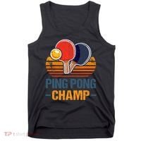 Ping Pong Champ Table Tennis Player Athlete Coach Champion Tank Top thumb 0